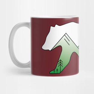 Bear Mountain, Mountains inside a bear Mug